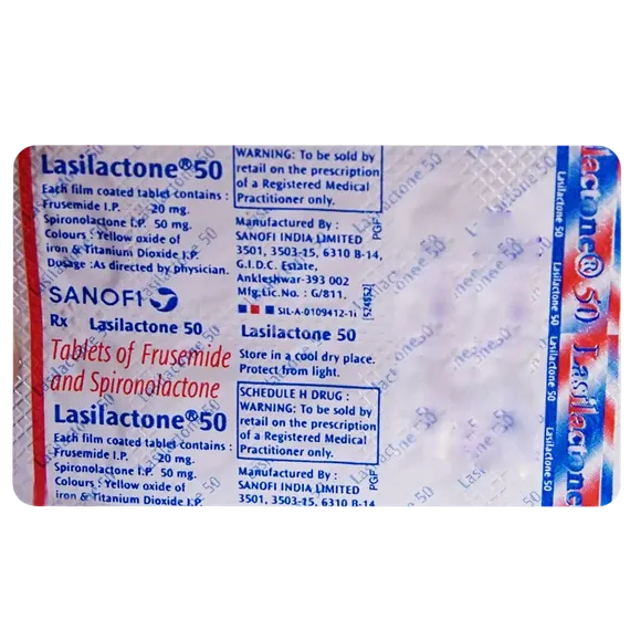 lasilactone 50mg tablet 10's